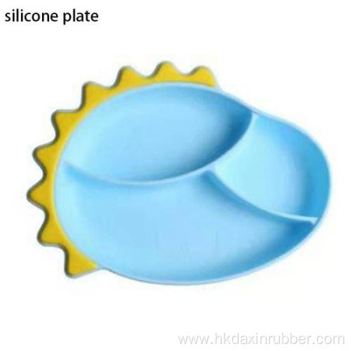 Dinner Plate Dinosaur Cartoon Silicone Plate